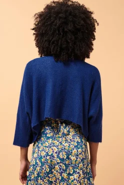 Clearance La Fée Maraboutée Gilet enveloppe court - M/38 Bleu