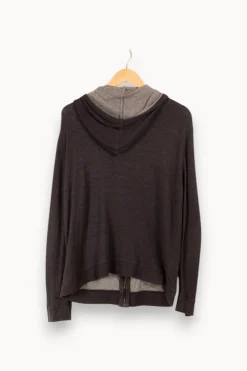 Outlet Majestic Filatures Gilet - Taille L/40 Gris