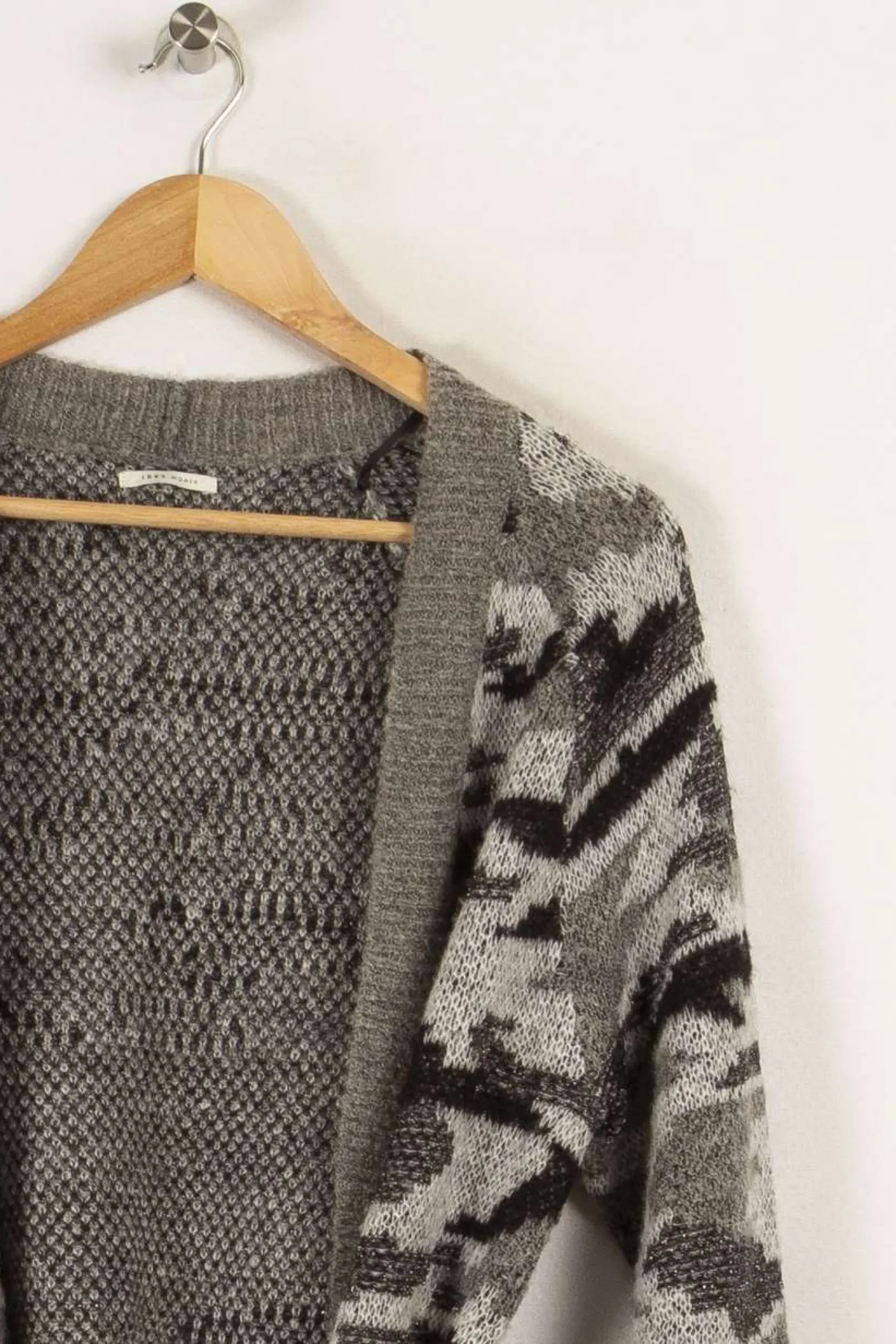 Discount IKKS Gilet - Taille XS/34 Gris
