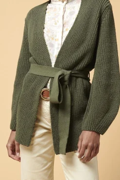 Best Sale La Fée Maraboutée Gilet long - Taille XS/34 Vert