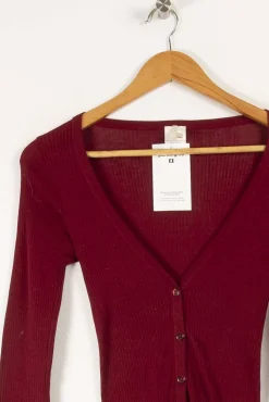 Best Vanessa Bruno Gilet Made in France - S/36 Bordeaux