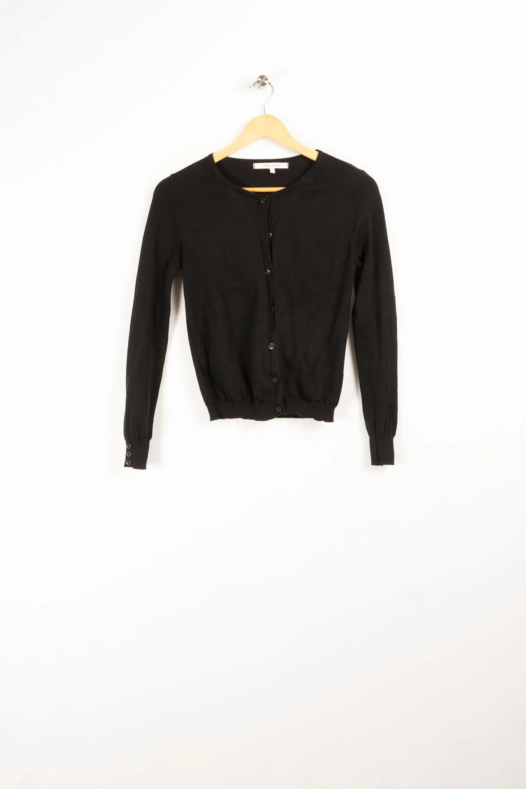 New La Fée Maraboutée Gilet manches boutonnées - XS/34 Noir