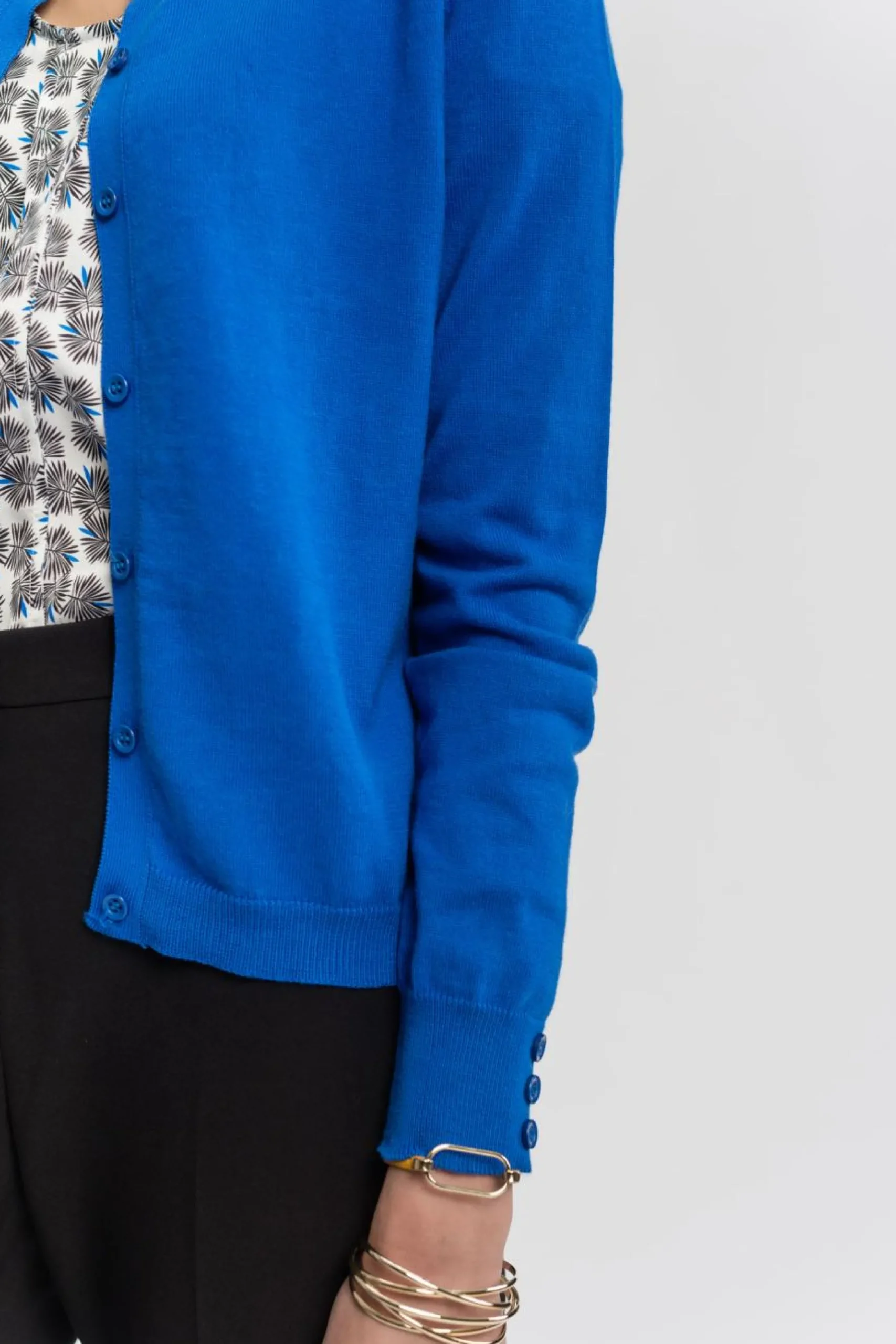 New La Fée Maraboutée Gilet manches boutonnées - XS/34 Noir