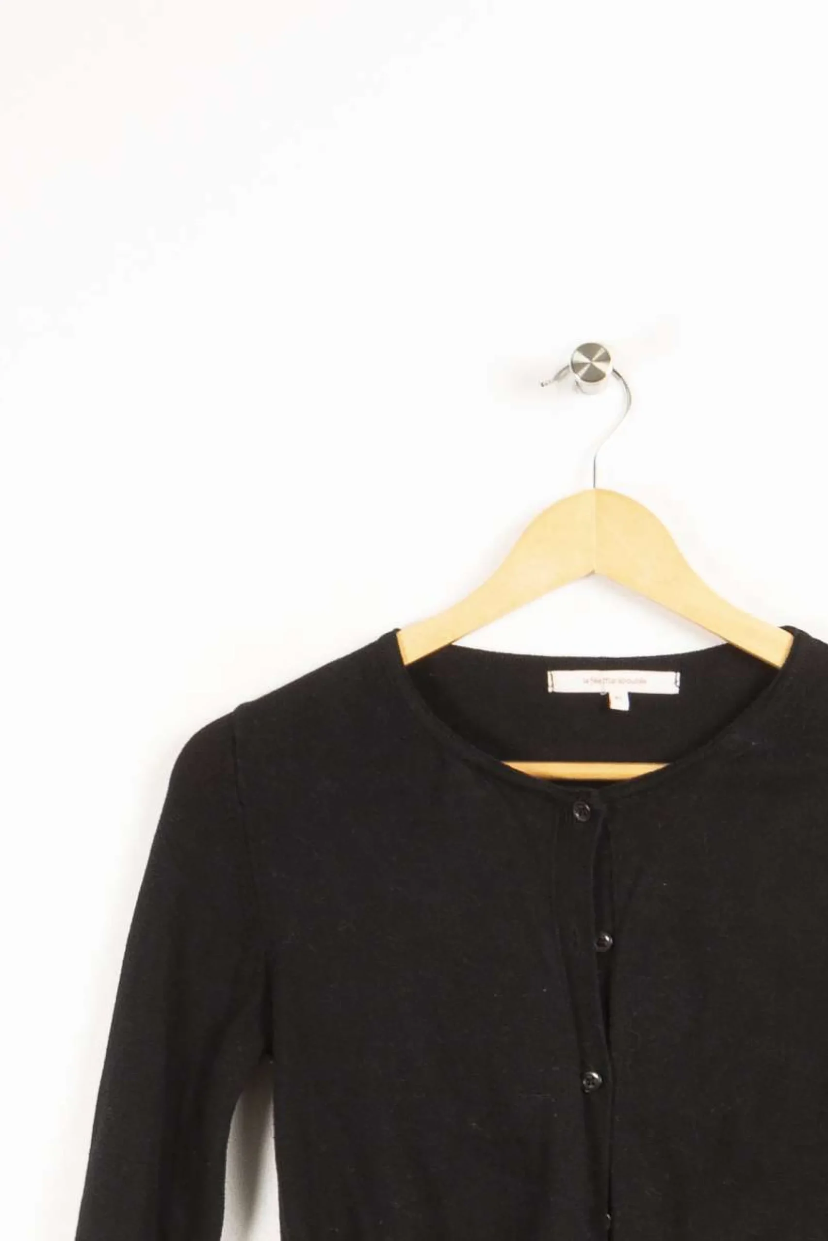 New La Fée Maraboutée Gilet manches boutonnées - XS/34 Noir
