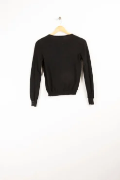 New La Fée Maraboutée Gilet manches boutonnées - XS/34 Noir