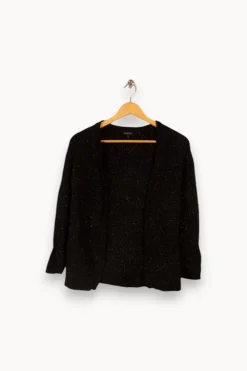 Sale Caroll Gilet pailleté - Taille S/36 Noir