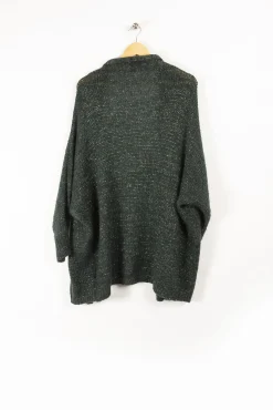 Fashion La Fée Maraboutée Gilet over-size en maille irisée - S/36 Vert