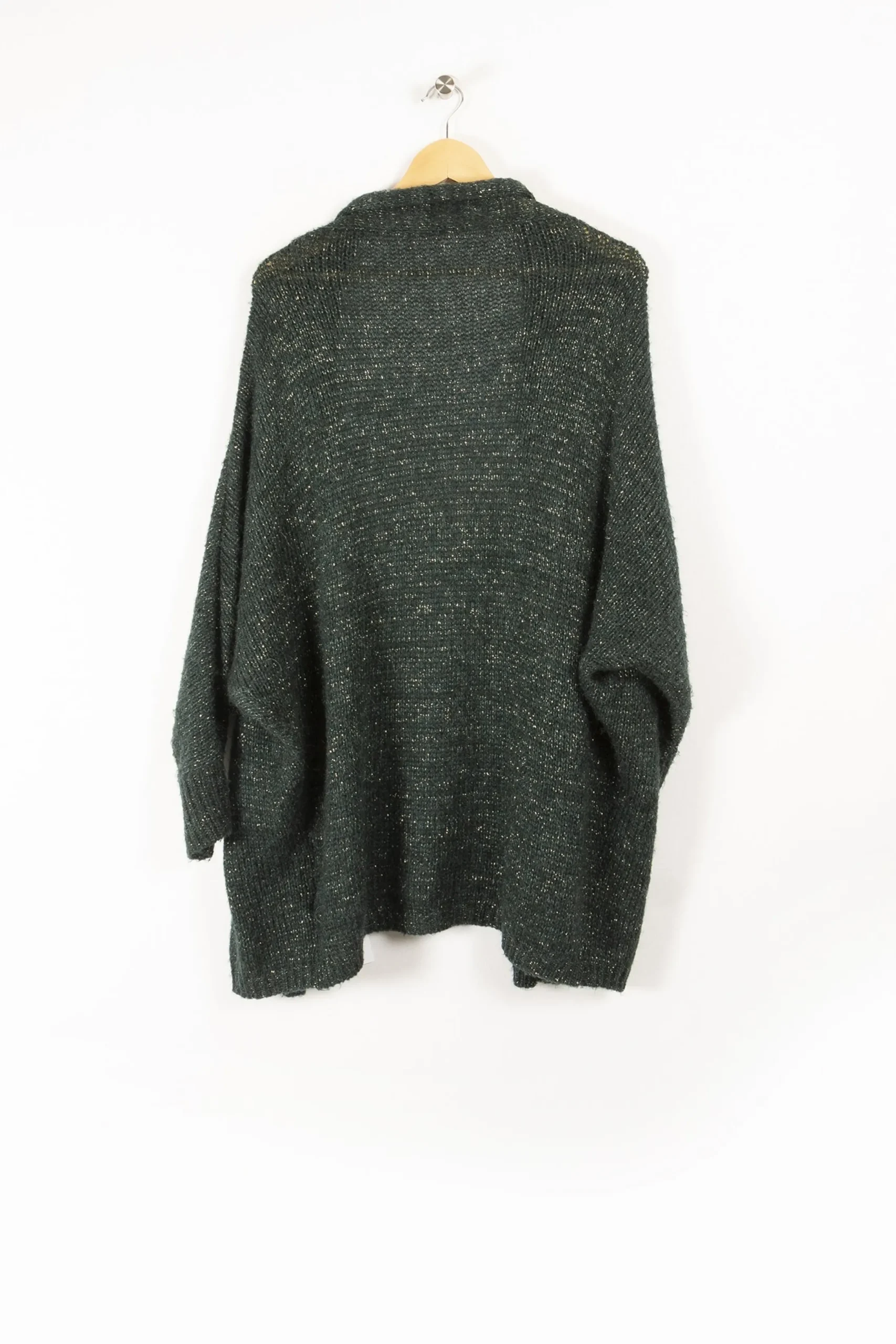 Fashion La Fée Maraboutée Gilet over-size en maille irisée - S/36 Vert