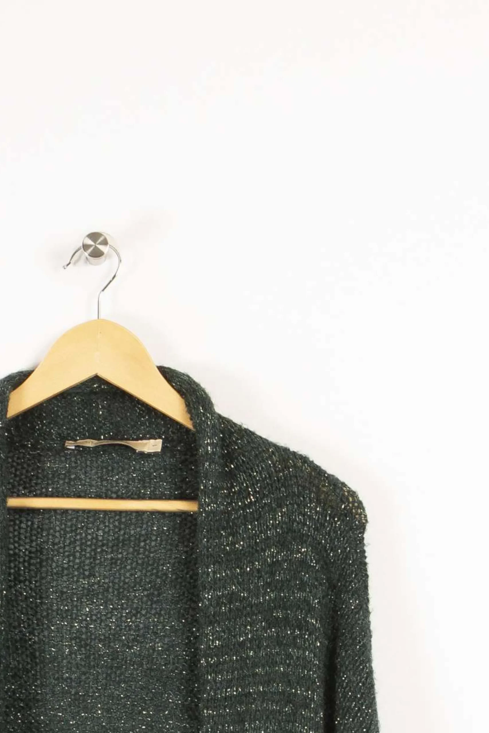 Fashion La Fée Maraboutée Gilet over-size en maille irisée - S/36 Vert