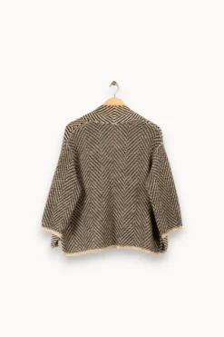 Best Sale Maison 123 Gilet rayé et beige - Taille S/36 Marron