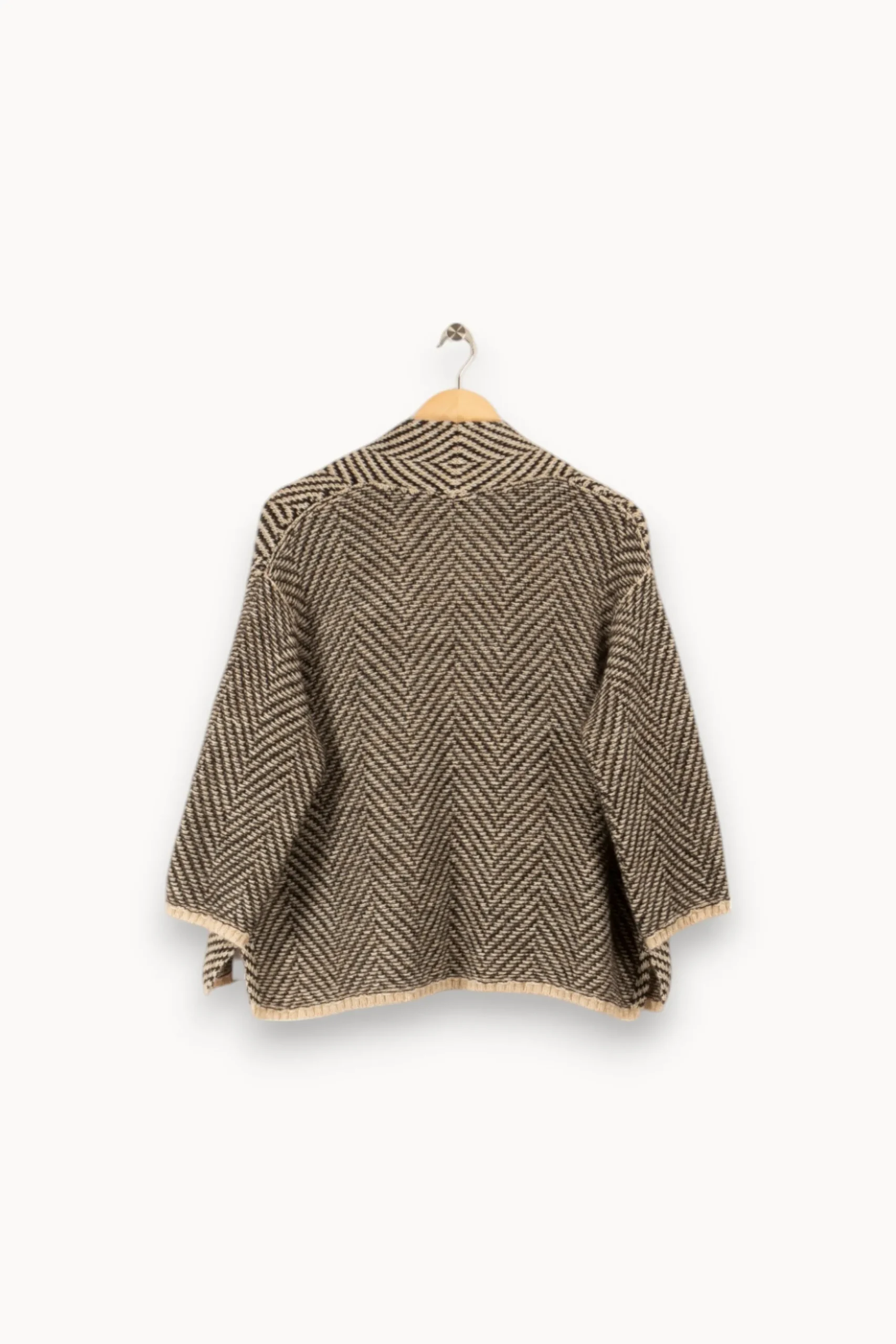 Best Sale Maison 123 Gilet rayé et beige - Taille S/36 Marron