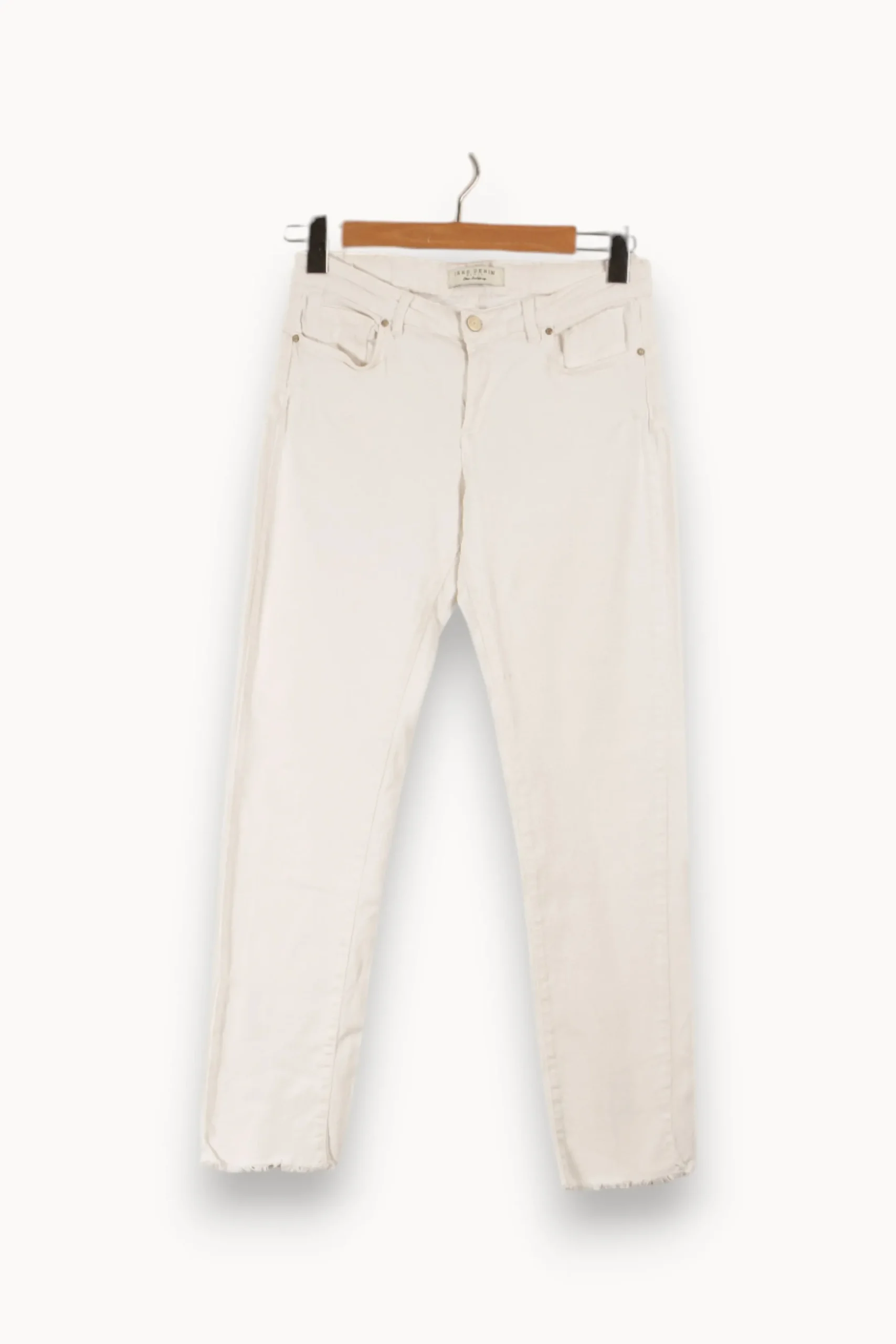 Hot IKKS Jean - Taille L/40 Blanc