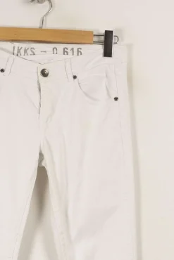 Discount IKKS Jean - Taille L/40 Blanc