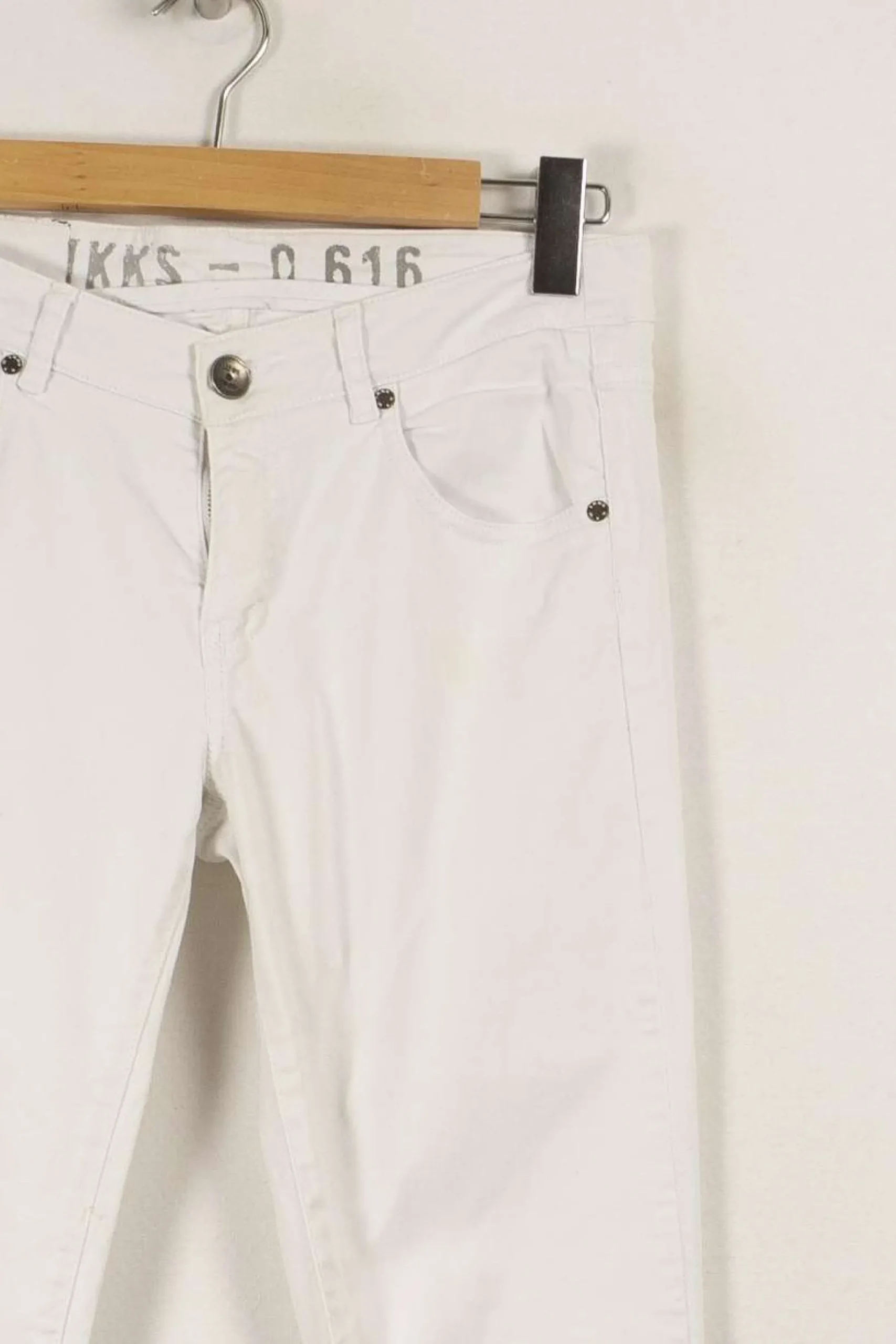 Discount IKKS Jean - Taille L/40 Blanc
