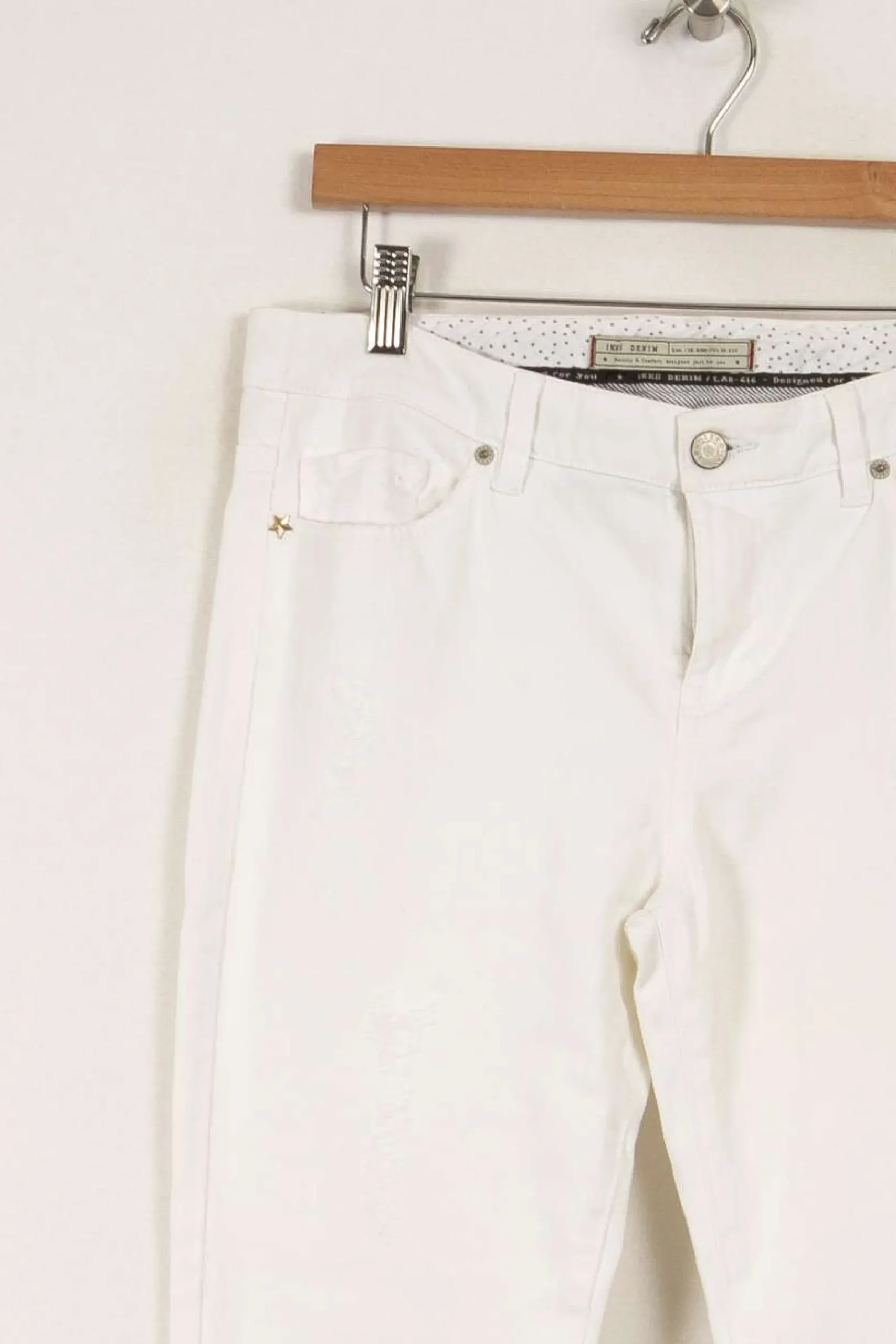 Fashion IKKS Jean - Taille M/38 Blanc