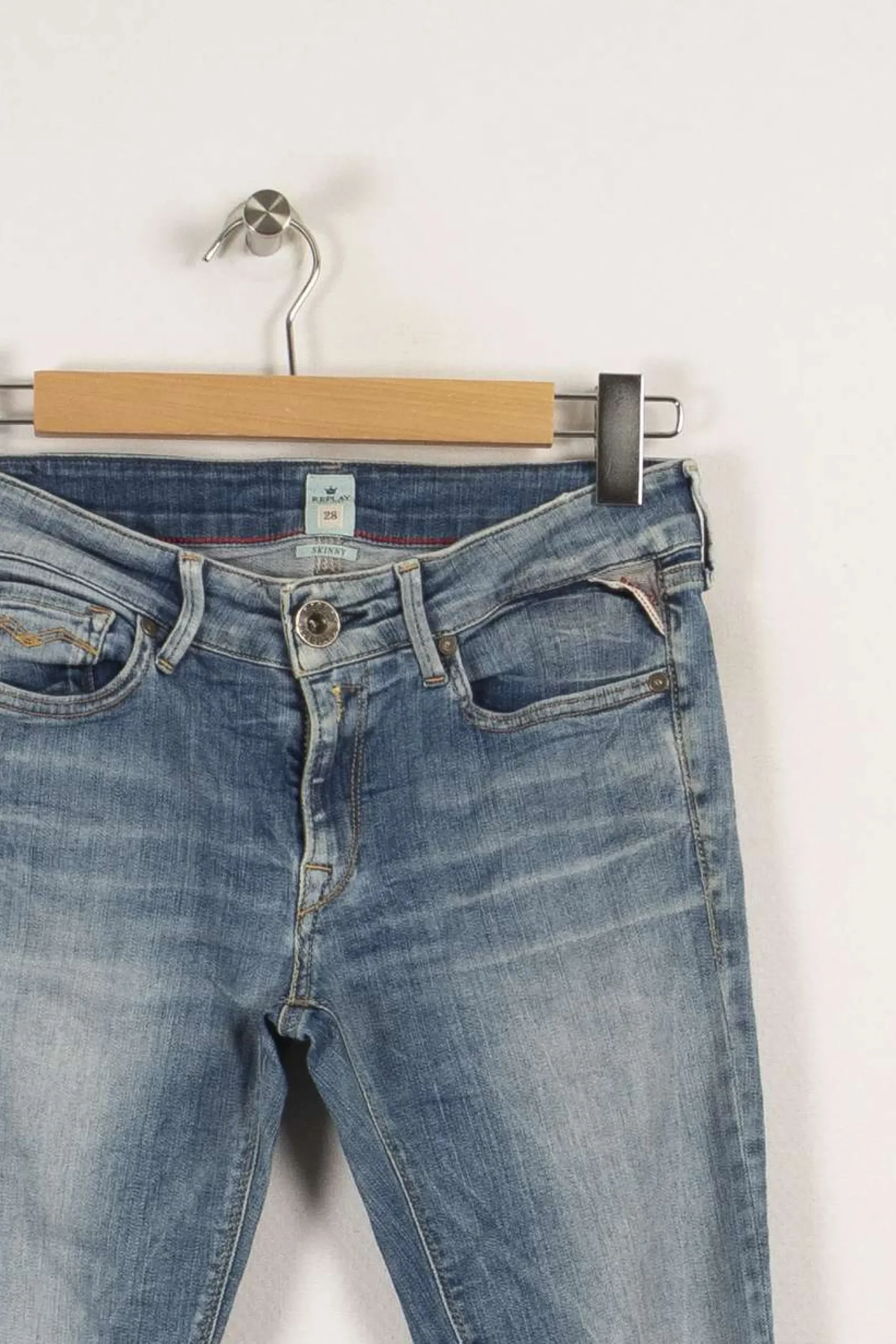 Fashion Replay Jean - Taille M/38 Bleu