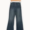 Discount Ekyog Jean avec détails sur les poches - Taille S/36 Bleu