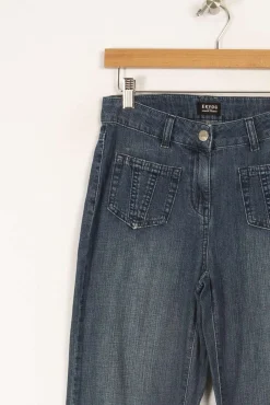 Discount Ekyog Jean avec détails sur les poches - Taille S/36 Bleu