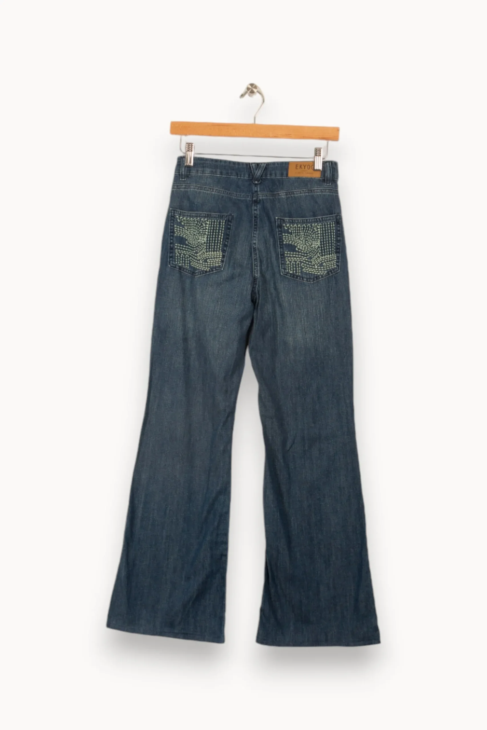 Discount Ekyog Jean avec détails sur les poches - Taille S/36 Bleu