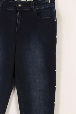 Hot IKKS Jean avec perles - Taille M/38 Bleu