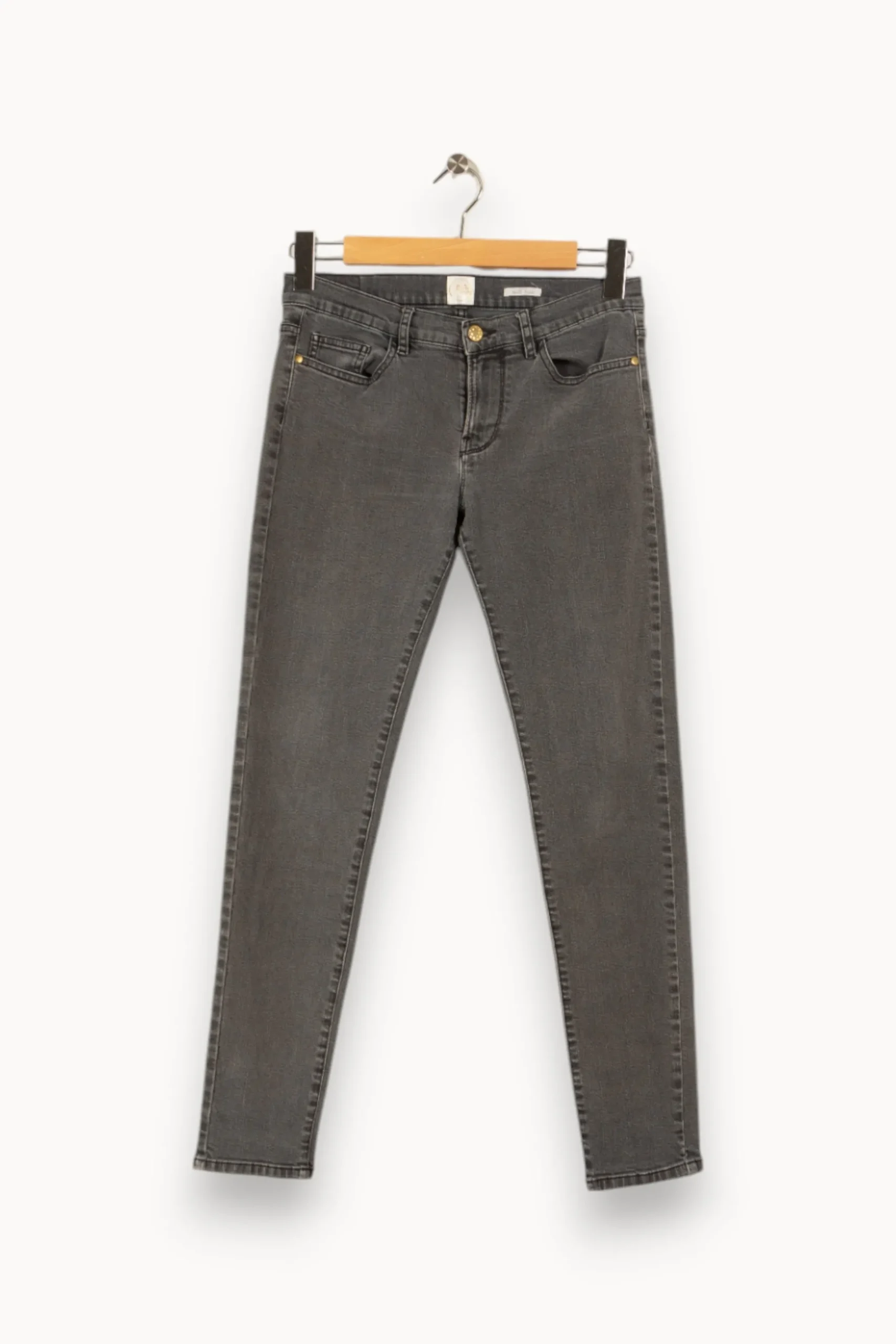 Discount Des petits hauts Jean - Taille M/38 Gris