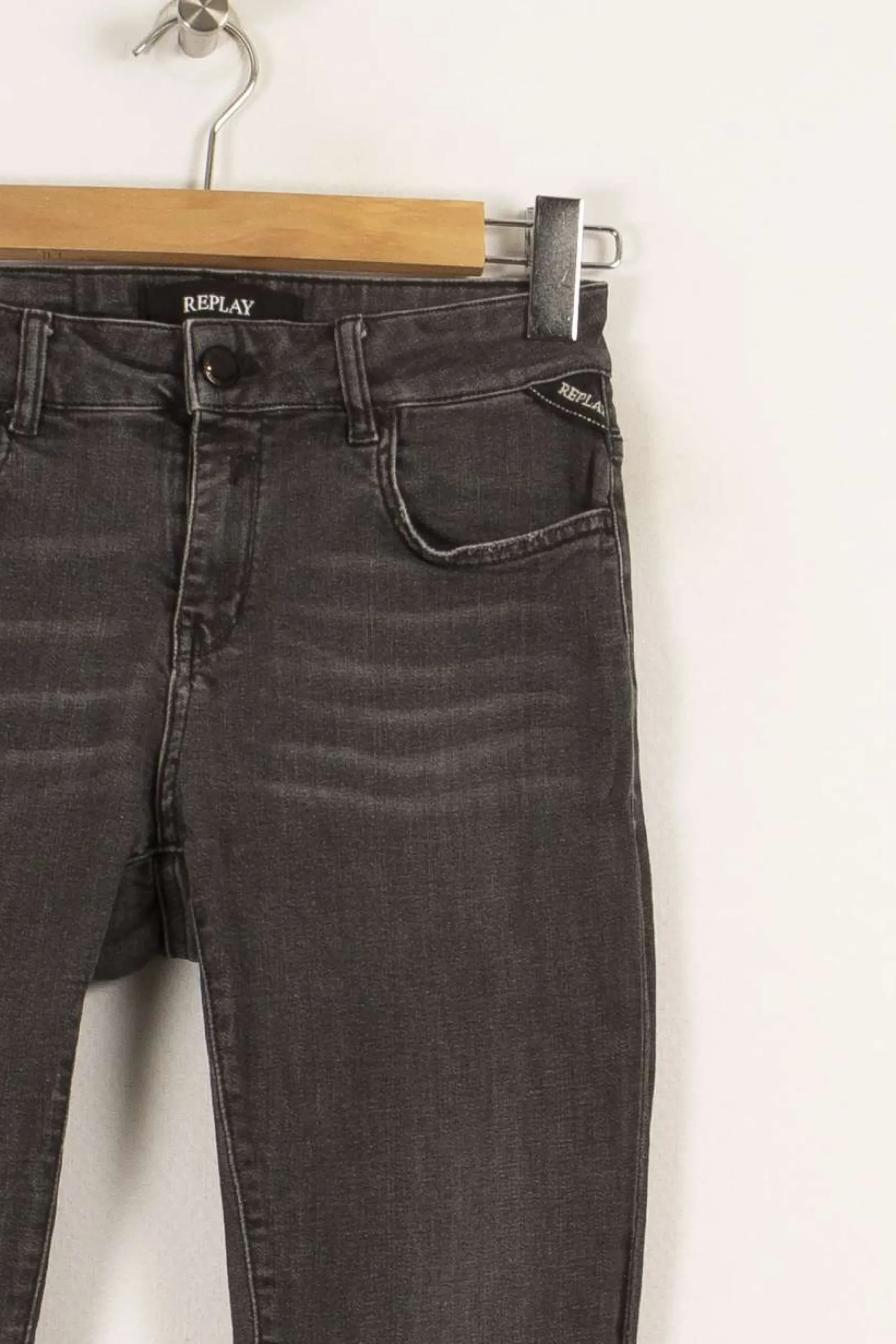 Online Replay Jean foncé - Taille S/36 Gris