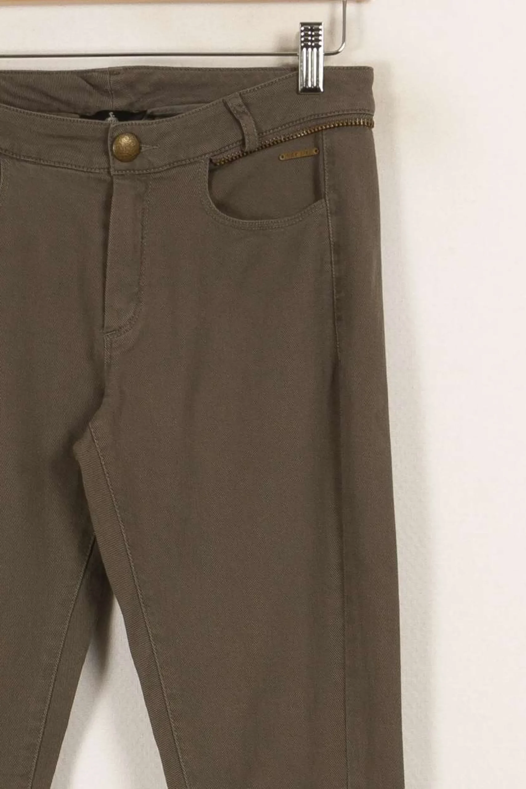 Shop One Step Jean Marron - Taille S/36 Beige