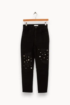 Sale Sandro Jean avec détails - Taille S/36 Noir
