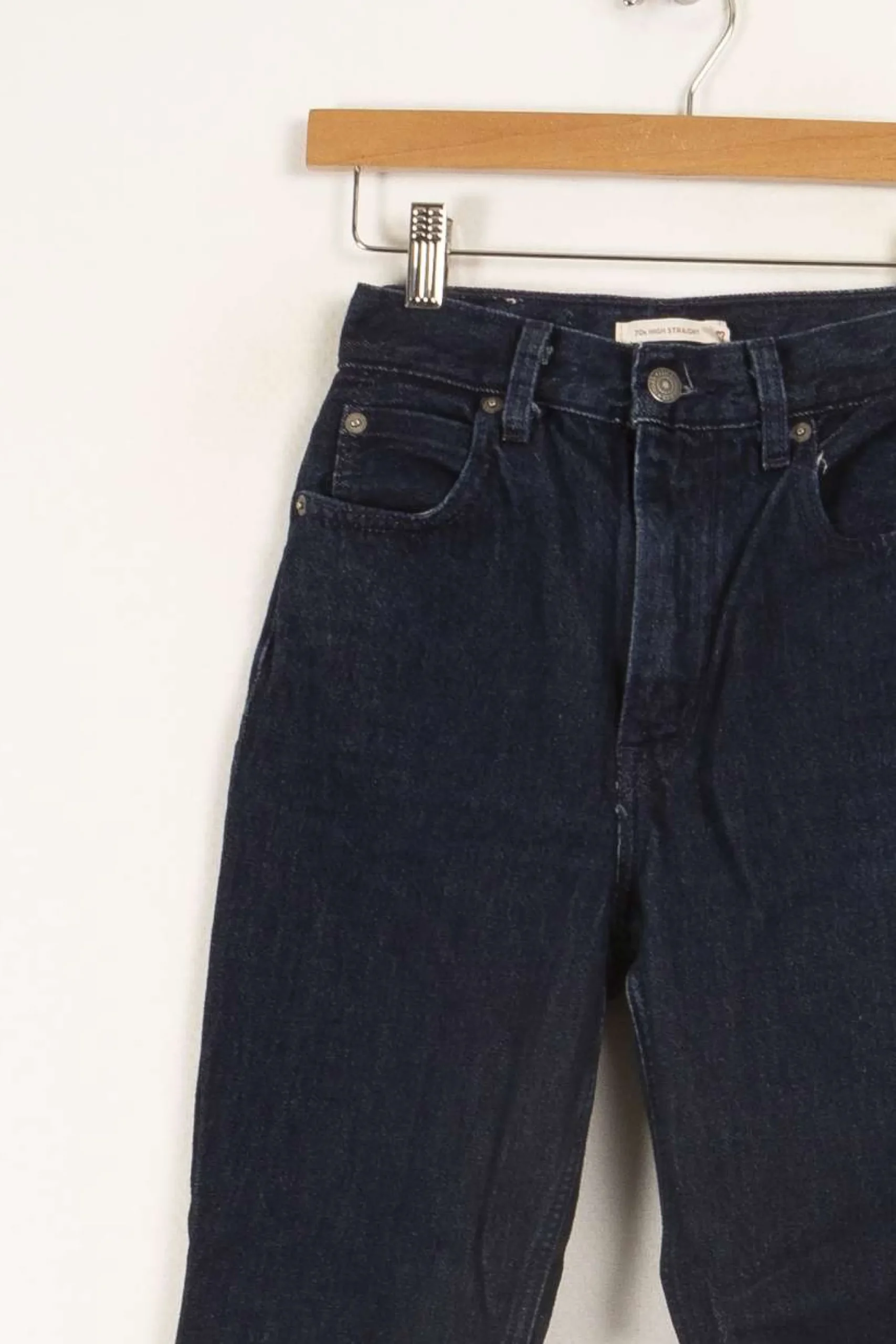 Best Levi's Jean 70s HIGH STRAIGHT - Taille XS/34 Noir