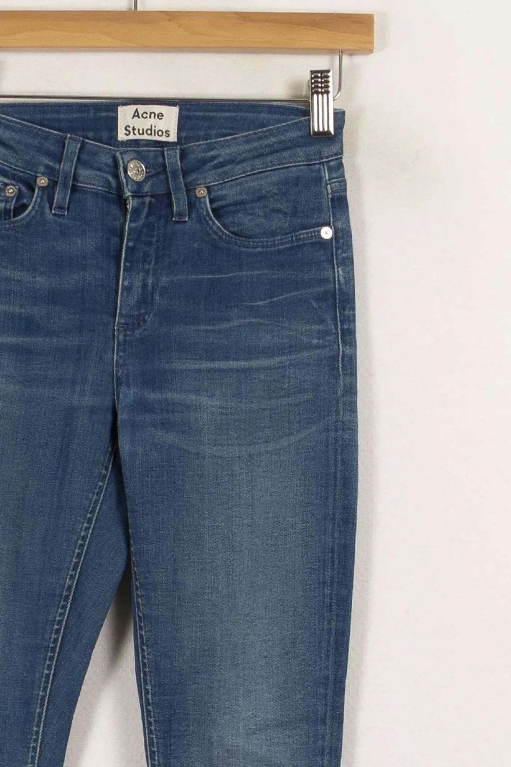 Discount Acne Studios Jean slim - Taille XS/34 Bleu