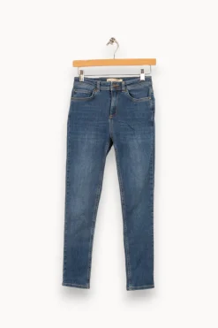 Store La Fée Maraboutée Jean slim en coton biologique - S/36 Bleu