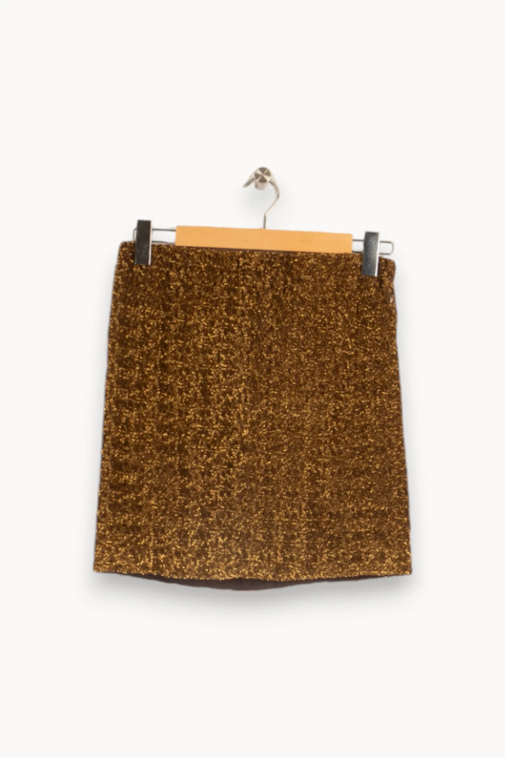 Best Sale Claudie Pierlot Jupe à sequins dorés - Taille S/36 Jaune