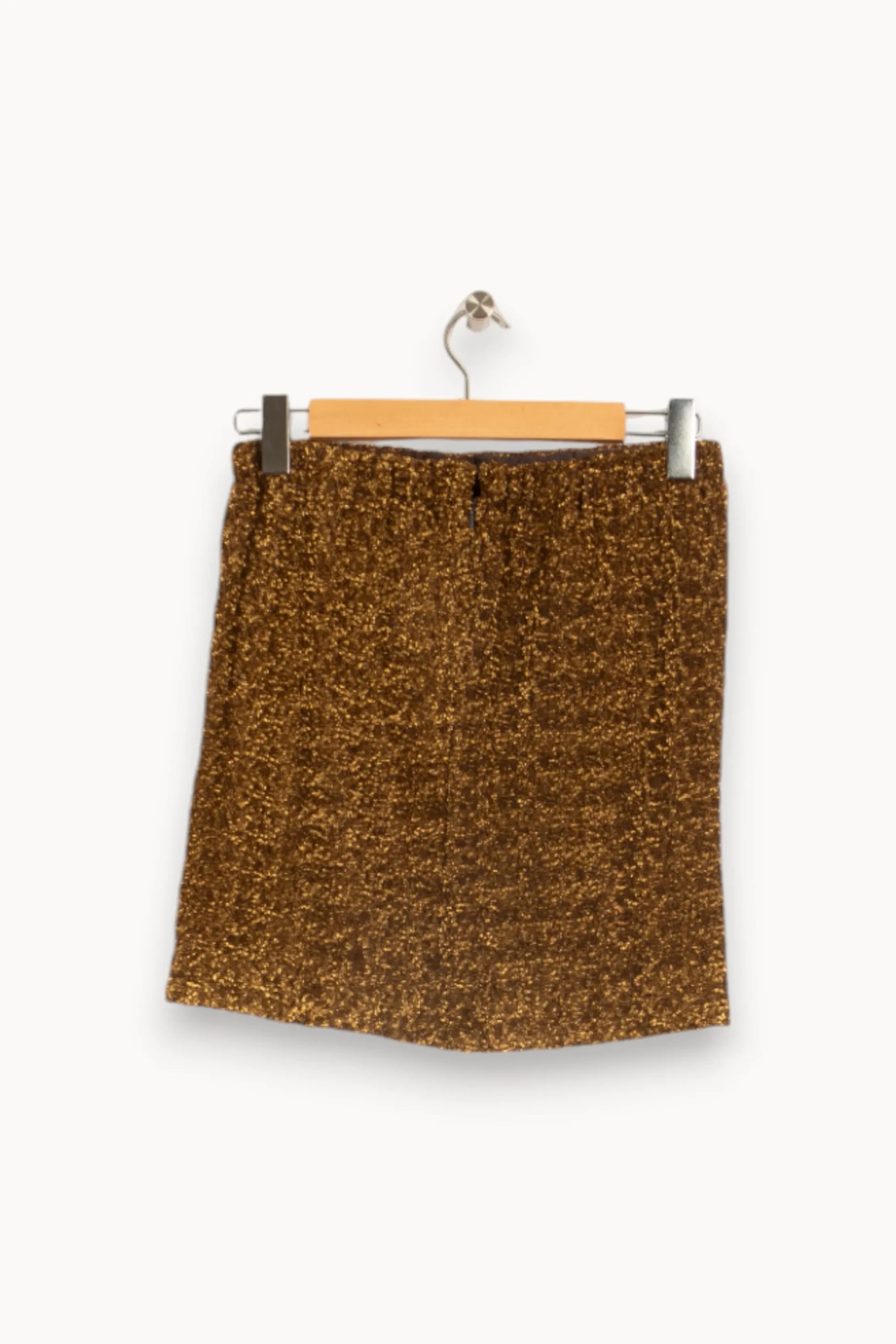 Best Sale Claudie Pierlot Jupe à sequins dorés - Taille S/36 Jaune