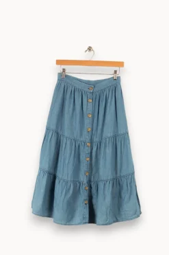 Shop Petite Mendigote Jupe - Taille S/36 Bleu