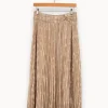 Discount ba&sh Jupe à motifs - Taille M/38 Beige