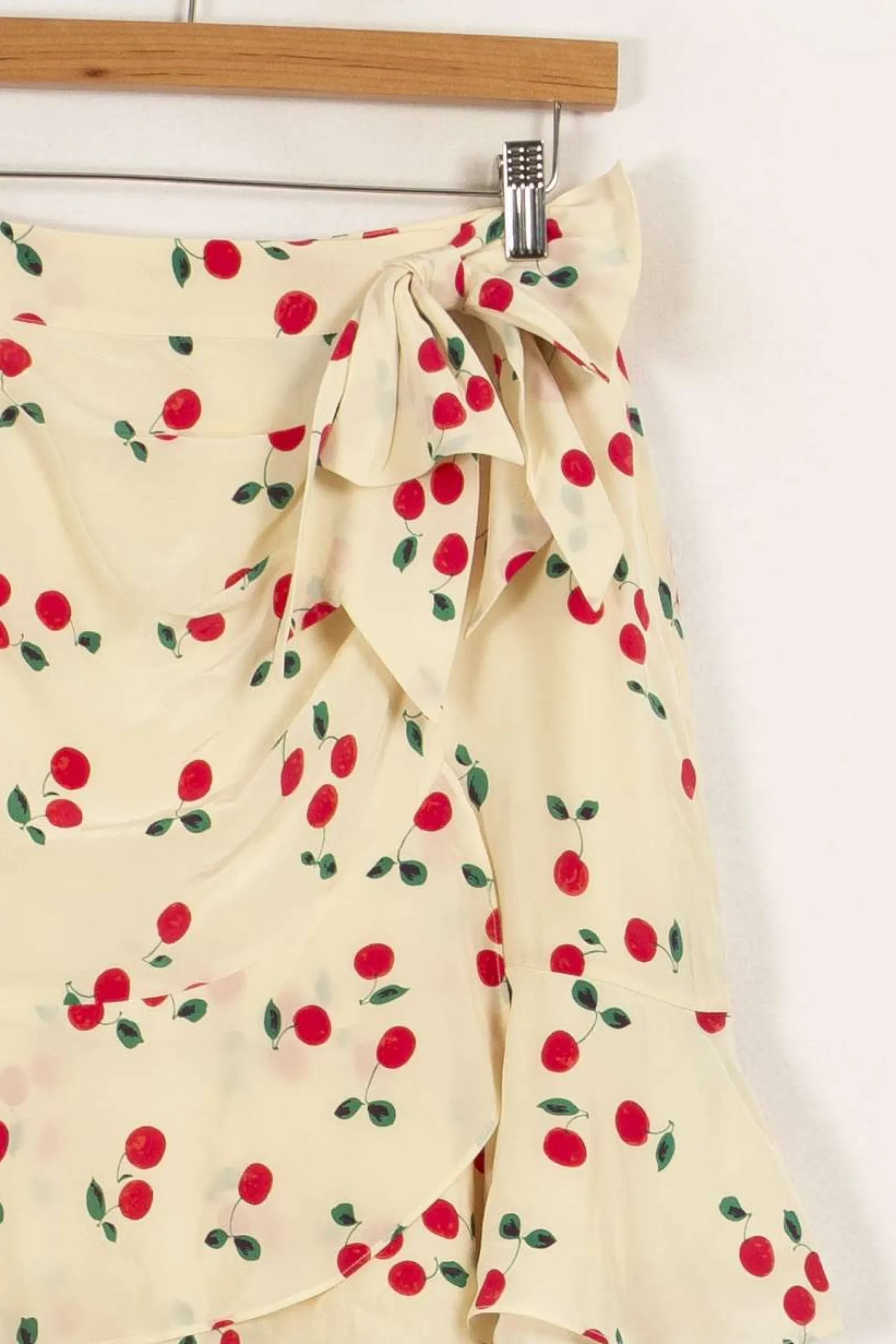 Flash Sale The Kooples Jupe blanche à motif de cerises - Taille M/38 Beige