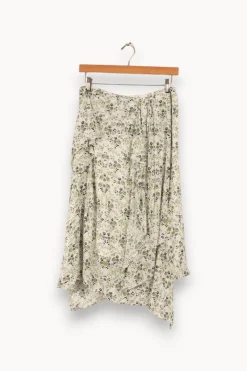 New Bérénice Jupe blanche à motifs s - Taille L/40 Multicolore