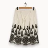 Store Maison 123 Jupe he avec broderies noires - Taille M/38 Blanc