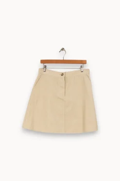 Cheap Comptoir des Cotonniers Jupe he côtelée - Taille L/40 Blanc