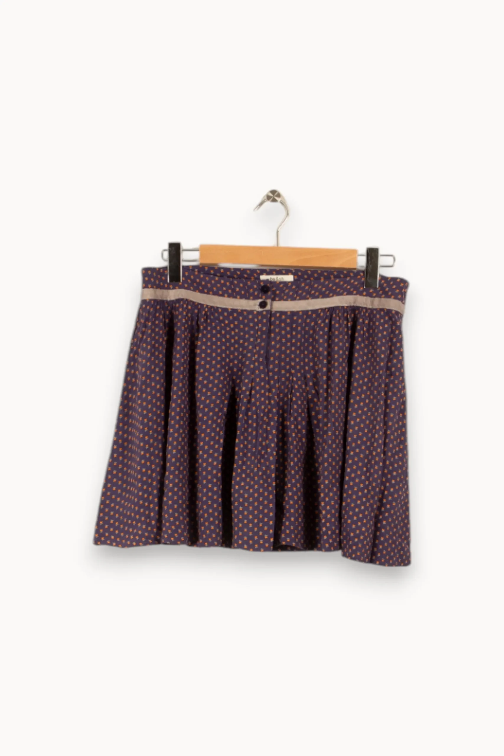 Discount ba&sh Jupe e à motifs - Taille L/40 Bleu