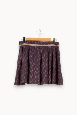 Discount ba&sh Jupe e à motifs - Taille L/40 Bleu