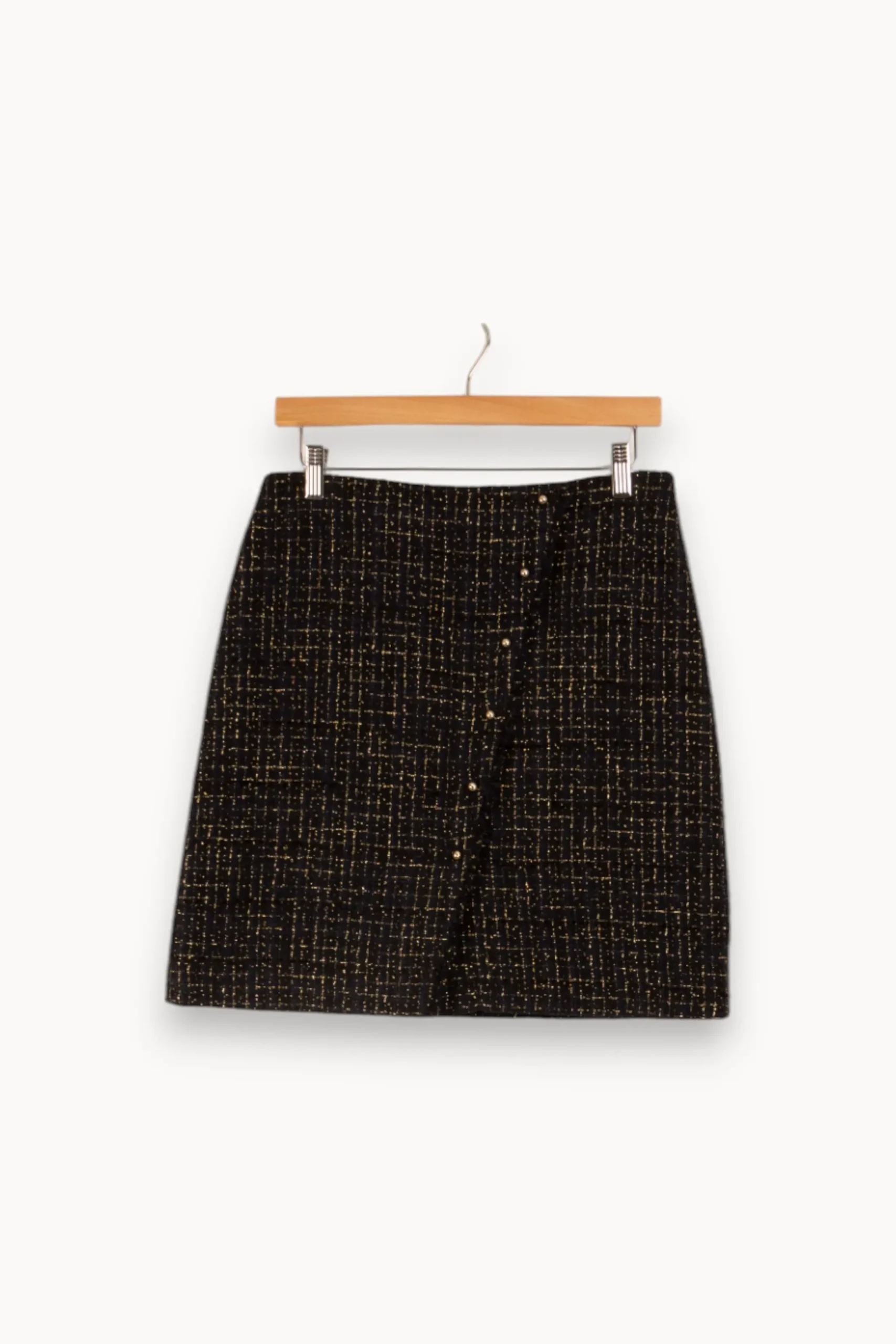 Flash Sale Caroll Jupe e foncée et dorée - Taille L/40 Bleu