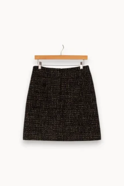 Flash Sale Caroll Jupe e foncée et dorée - Taille L/40 Bleu