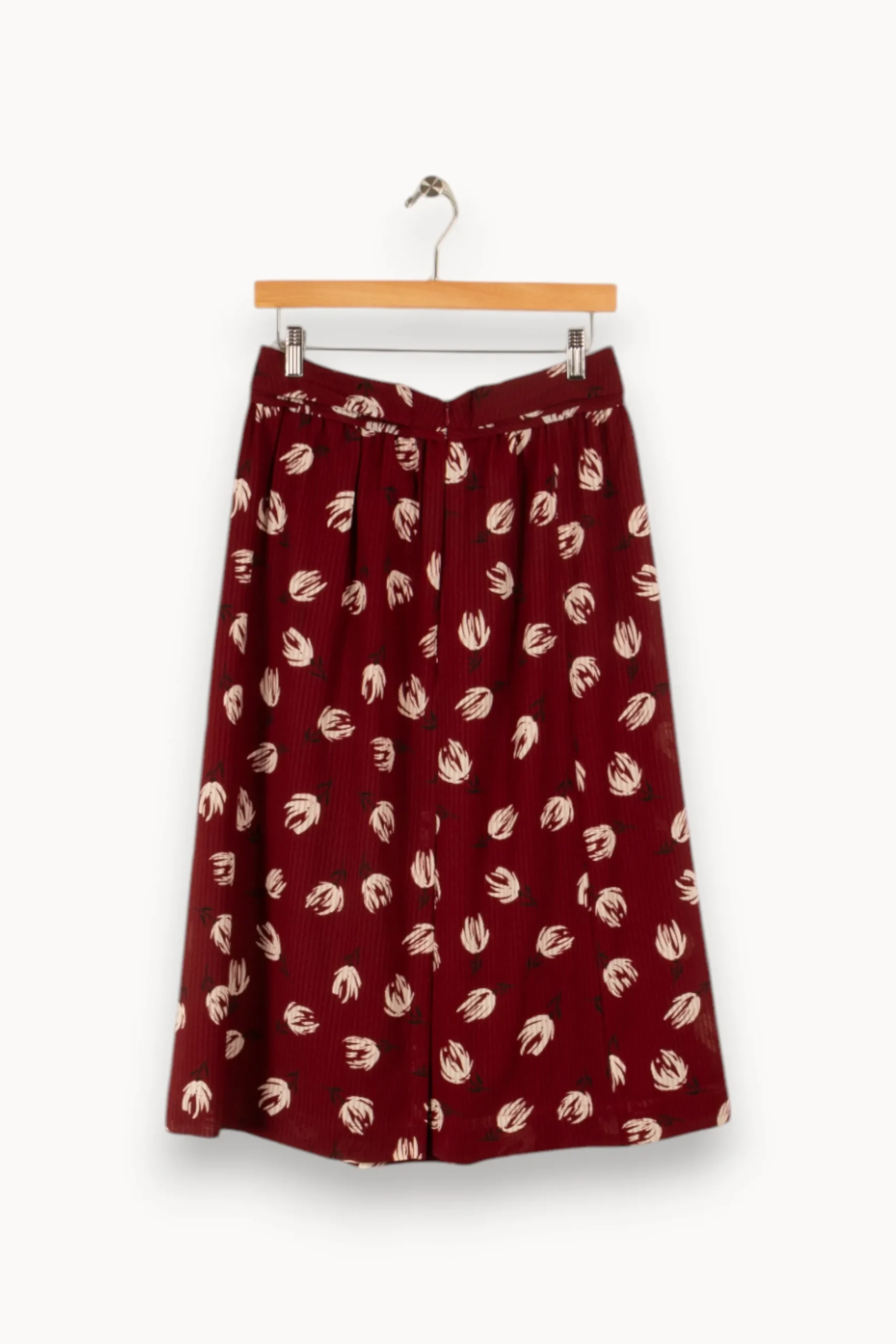 New Comptoir des Cotonniers Jupe à motifs - Taille M/38 Bordeaux