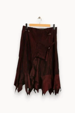 New La Fée Maraboutée Jupe satinée - Taille XL/42 Bordeaux