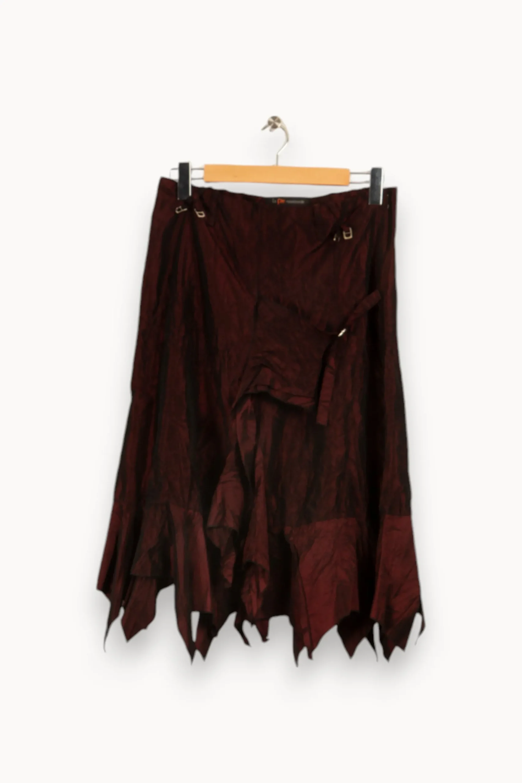 New La Fée Maraboutée Jupe satinée - Taille XL/42 Bordeaux