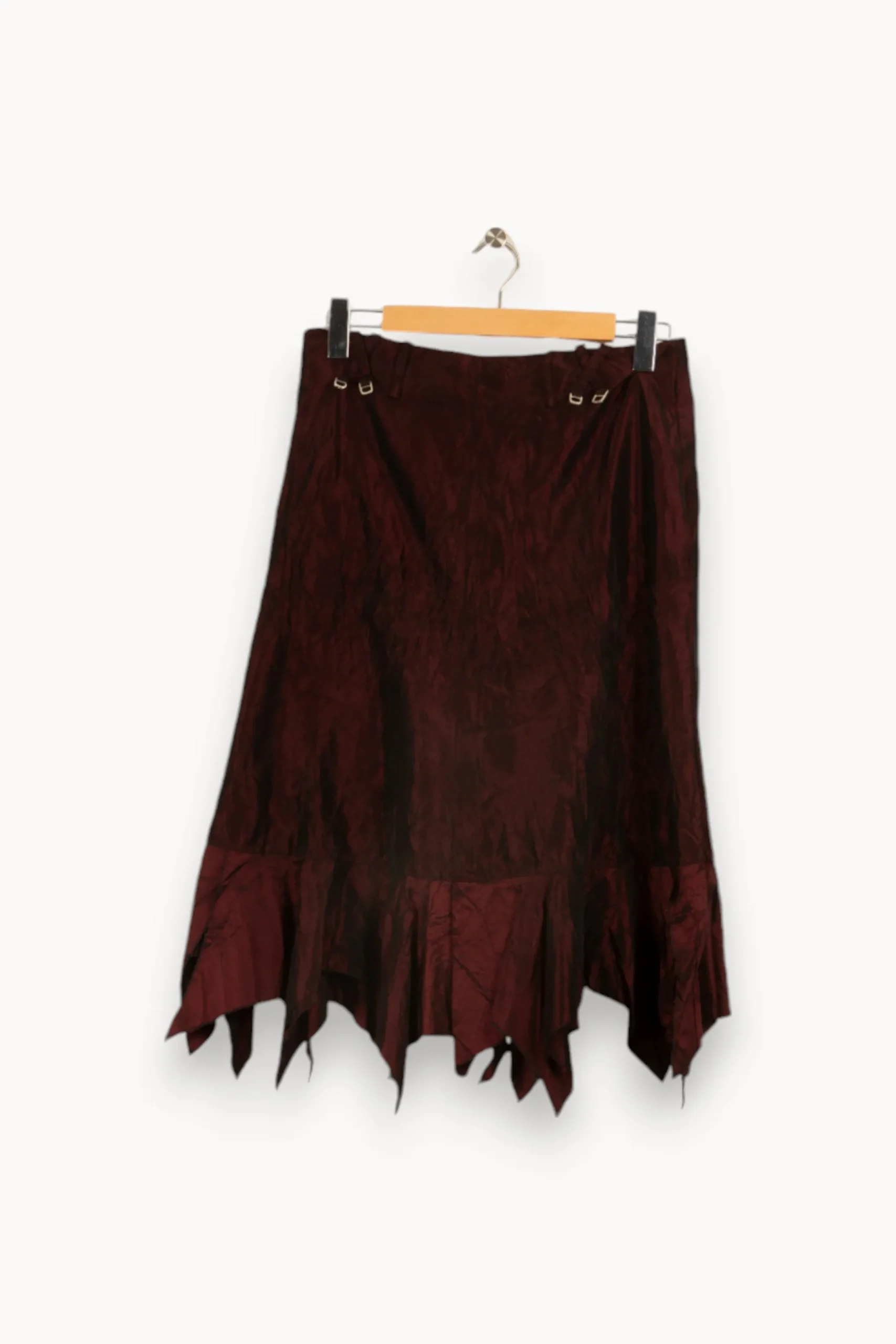 New La Fée Maraboutée Jupe satinée - Taille XL/42 Bordeaux