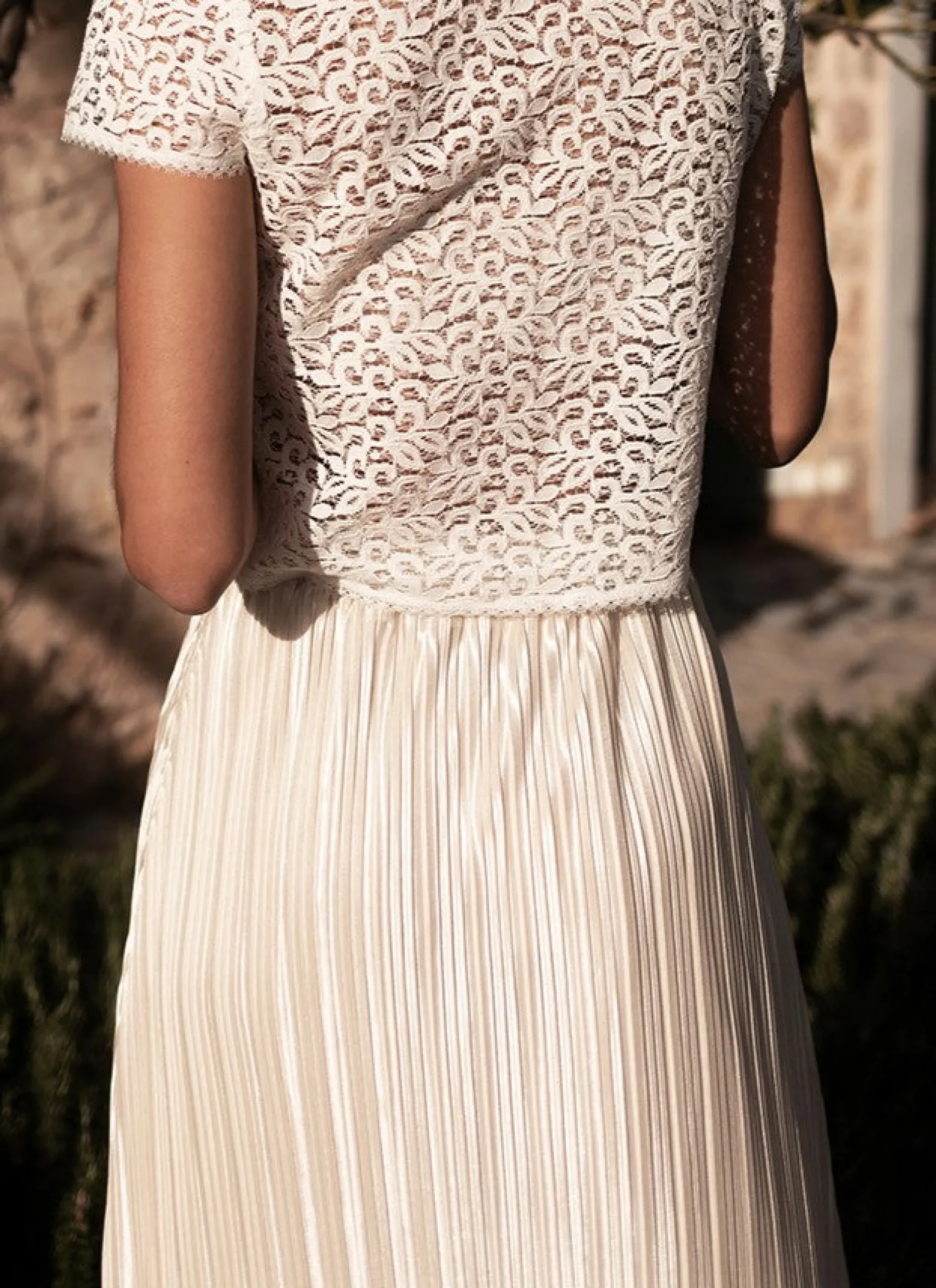 Clearance Maison Lemoine Jupe Camilla Champagne - 38 Blanc