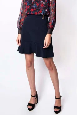 Best Sale Maison Lemoine Jupe courte & midi - invitée Elena - L/40 Bleu
