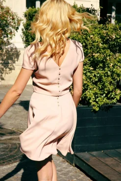 Shop Maison Lemoine Jupe courte & midi - invitée Tina blush Rose